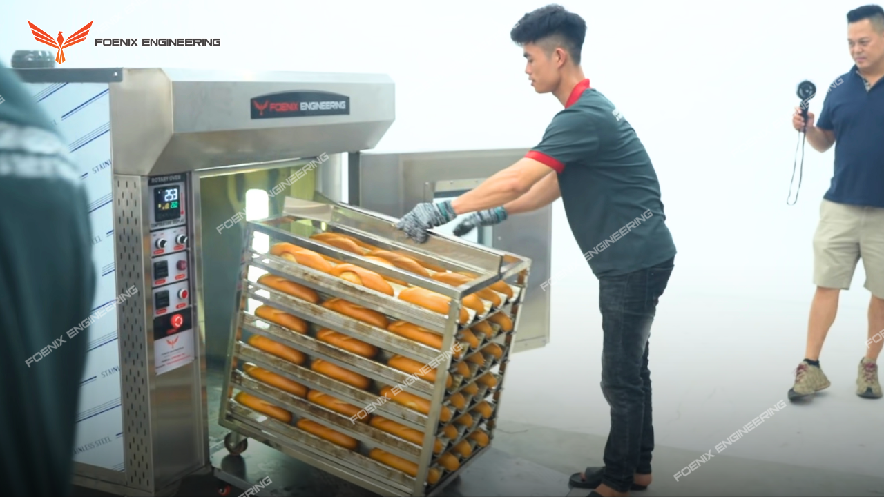Mua lò xoay chuẩn 3B hệ thống lá gió ổn định