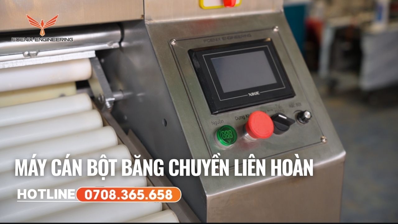 Máy cán bột băng chuyền liên hoàn dễ sử dụng