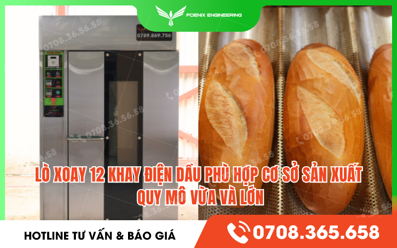Đối tượng phù hợp lò xoay 12 khay điện dầu