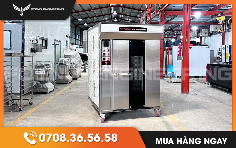 Lò nướng bánh mì xoay 10 khay nâng cao năng suất hiệu quả