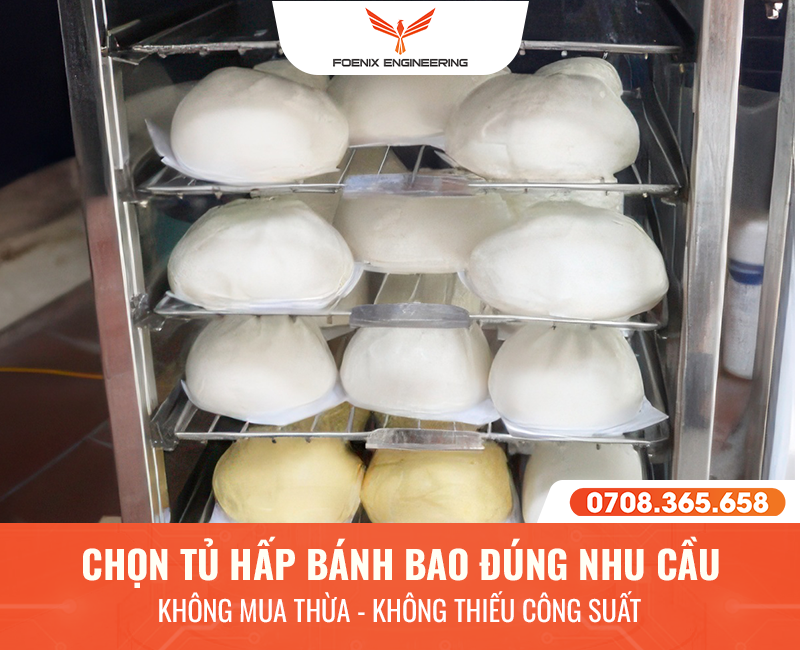Chọn tủ hấp bánh bao đúng nhu cầu