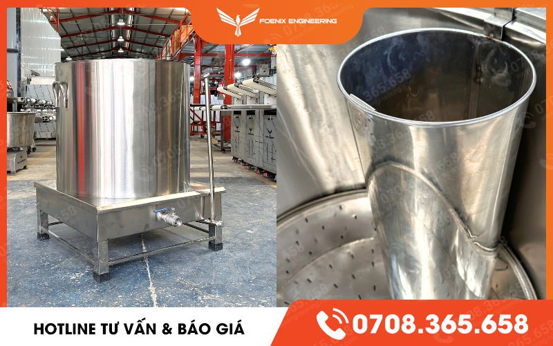 nồi nấu phở 200 lít