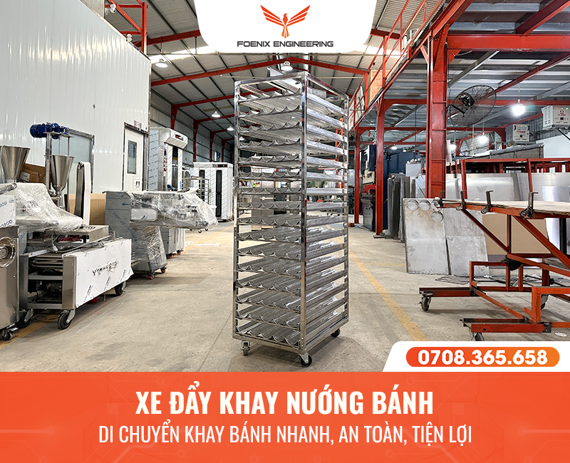 Xe đẩy khay nướng bánh 