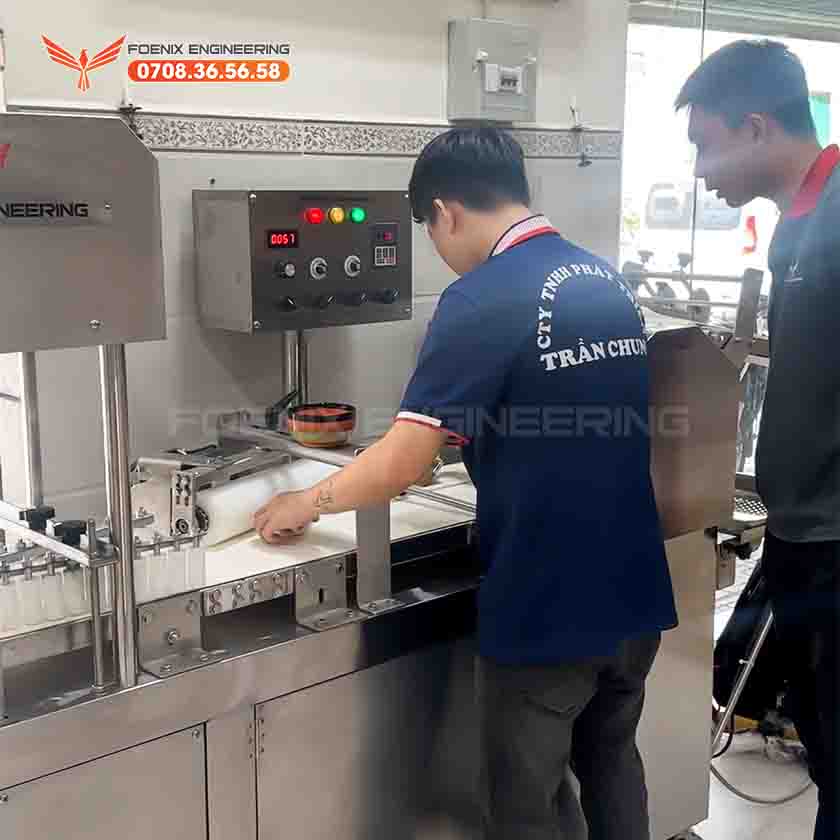 Quy trình giao máy làm bánh bao màn thầu