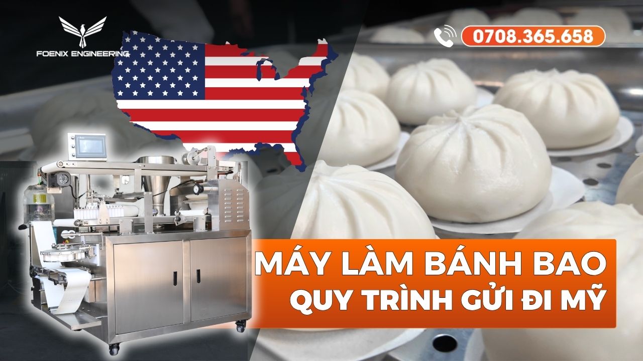 Gửi máy làm bánh bao đi Mỹ Gửi máy làm bánh bao đi Mỹ