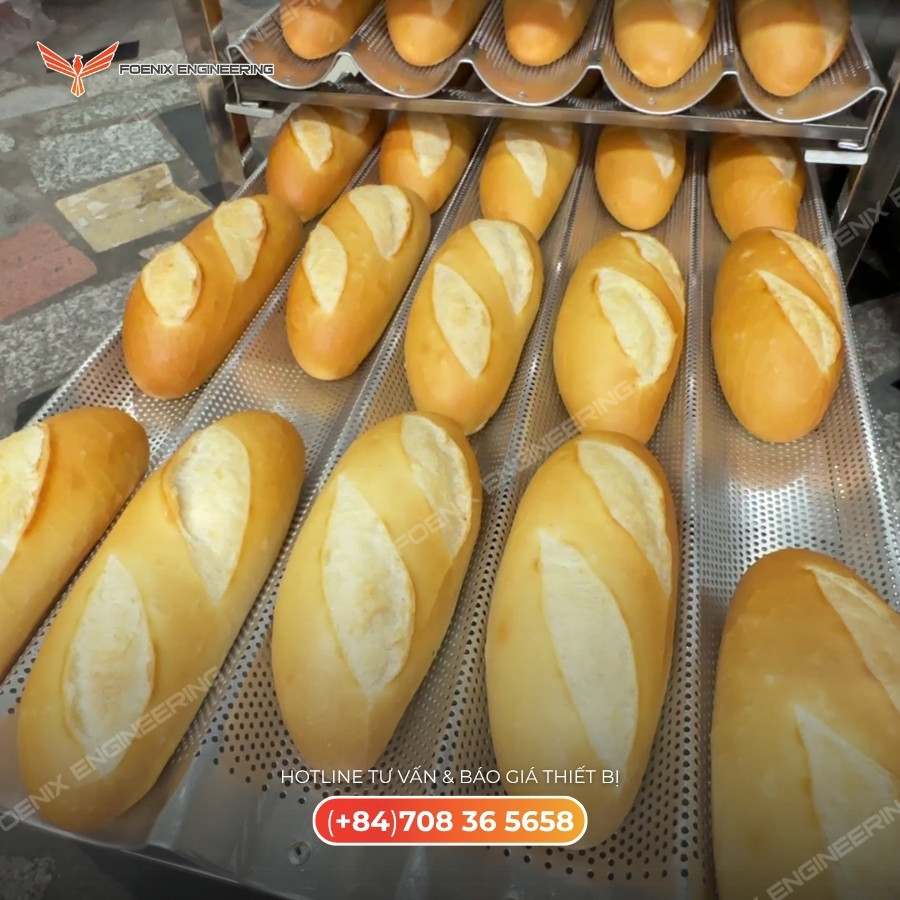 quy trình làm bánh mì sài gòn vỏ mỏng