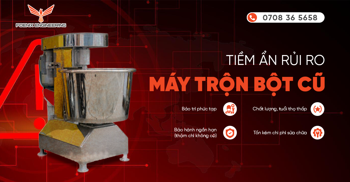 Tiềm ẩn rủi ro dùng máy trộn bột thanh lý