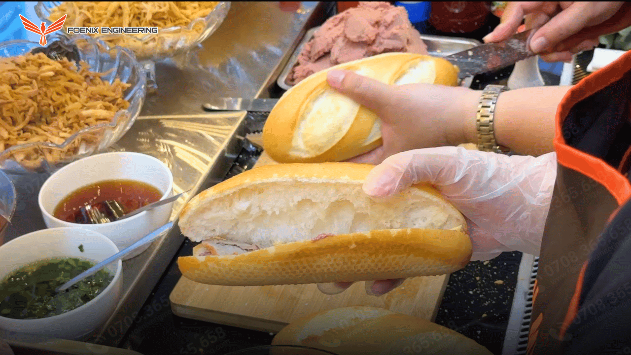 Ruột bánh mì rỗng xốp