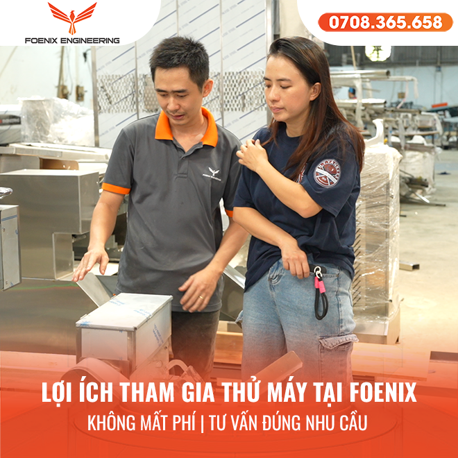 Lợi ích tham gia thử máy làm mì miễn phí xưởng Foenix