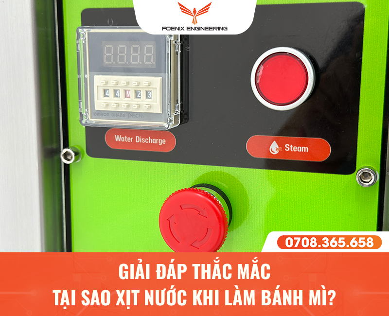 Tại sao phải xịt nước khi nướng bánh mì?