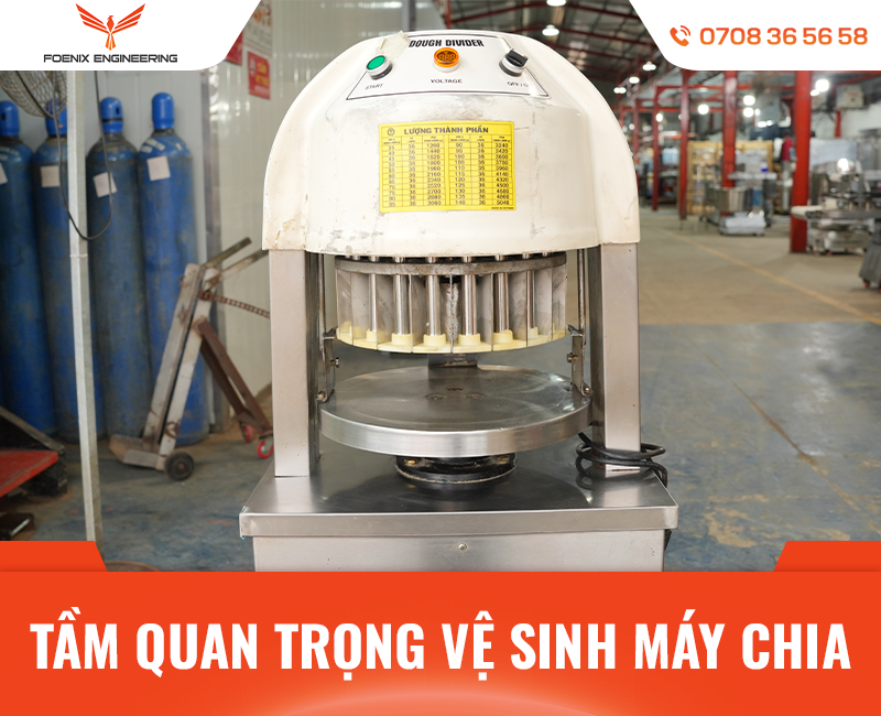 Tầm quan trọng vệ sinh máy chia bột