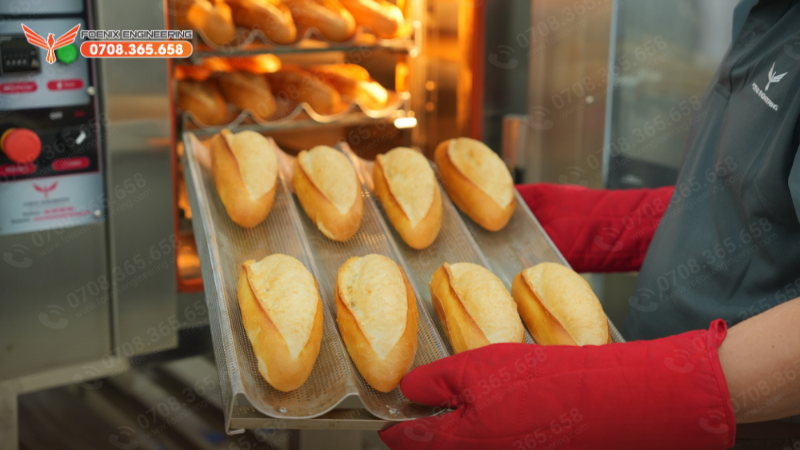 Lò xoay nướng bánh mì chuẩn Việt Nam