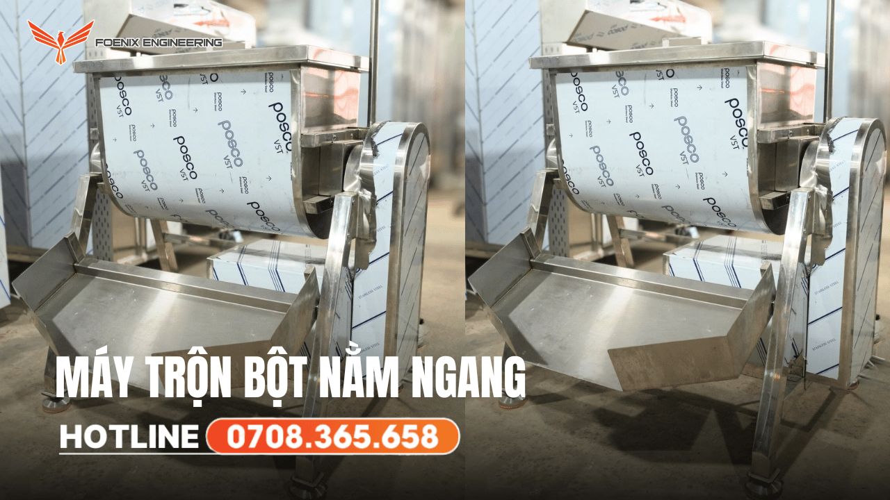Máy trộn bột nằm ngang là gì?