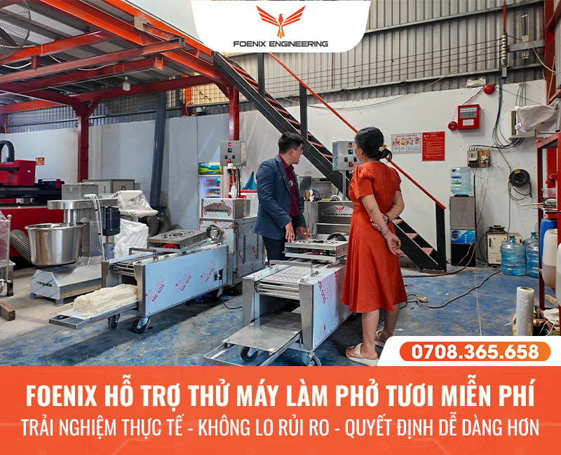 Nơi bán máy phở dịch vụ thử nghiệm miễn phí