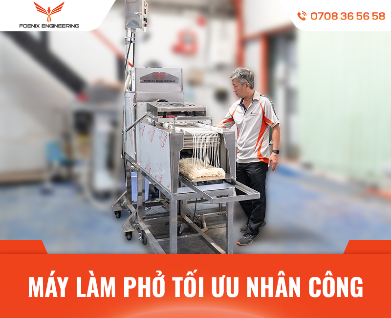 Tối ưu nhân công với máy làm phở 1 người vận hành