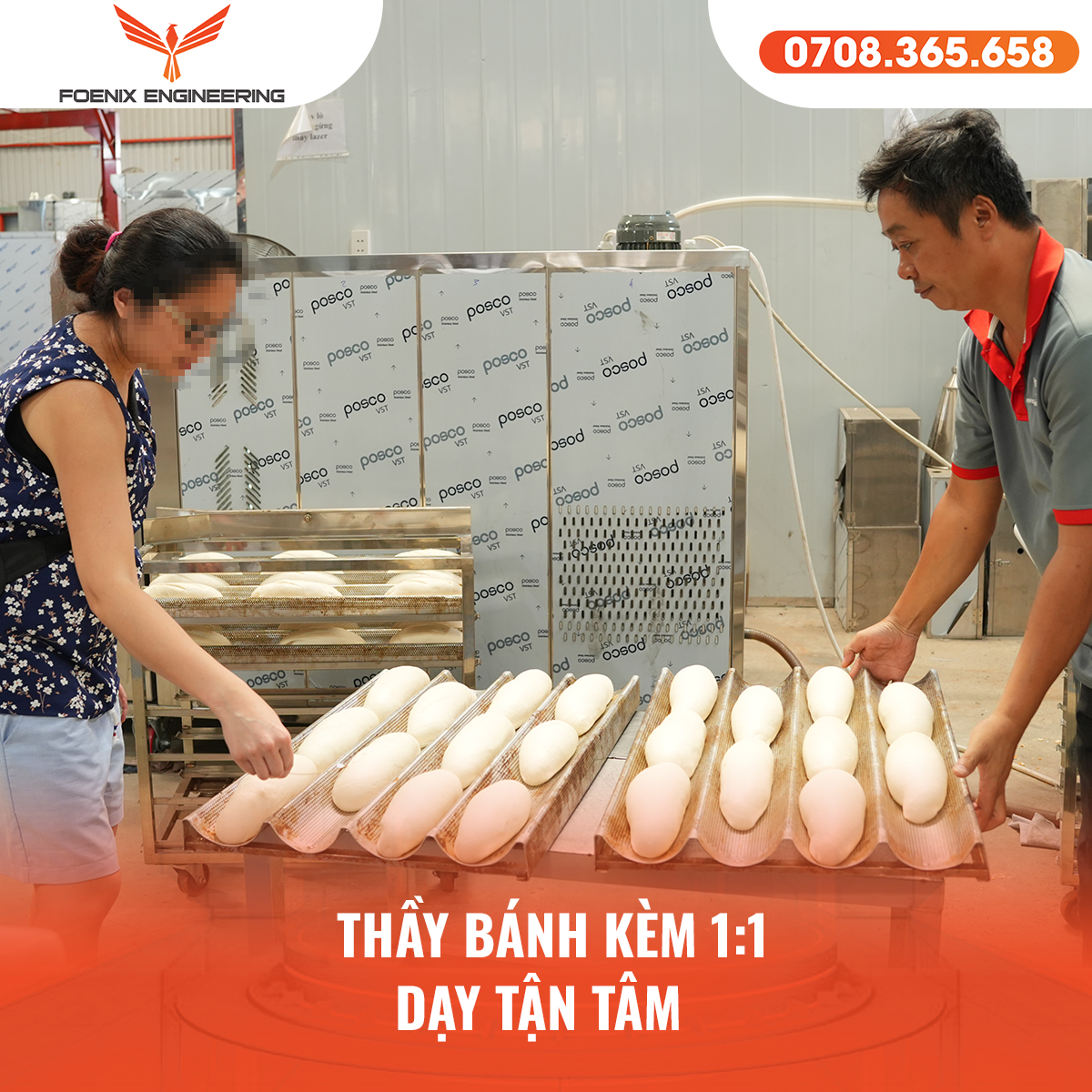 Trung tâm dạy bánh mì Foenix dạy 1 kèm 1