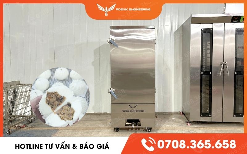 tủ hấp bánh bao bằng gas