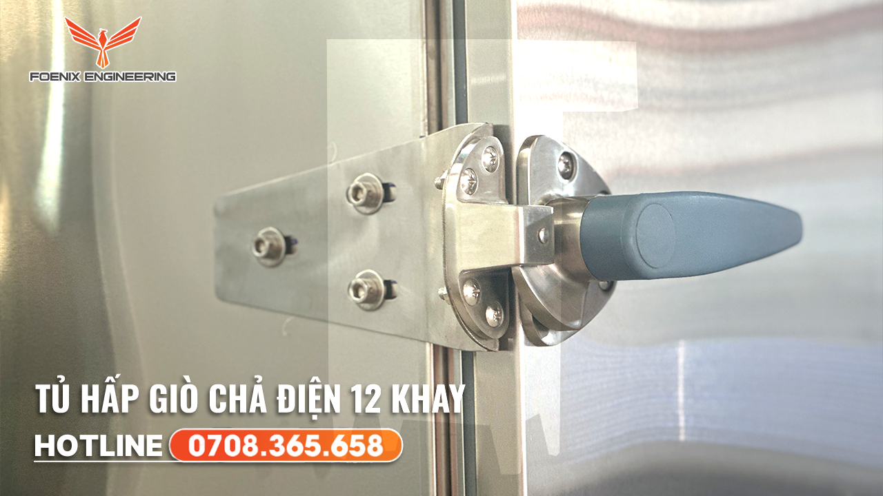 Tủ hấp giò chả điện thiết kế tiện lợi