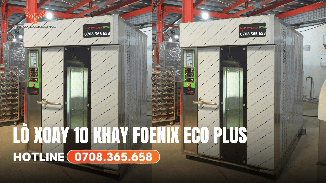Ưu điểm lò nướng bánh mì xoay 10 khay màn hình cảm ứng