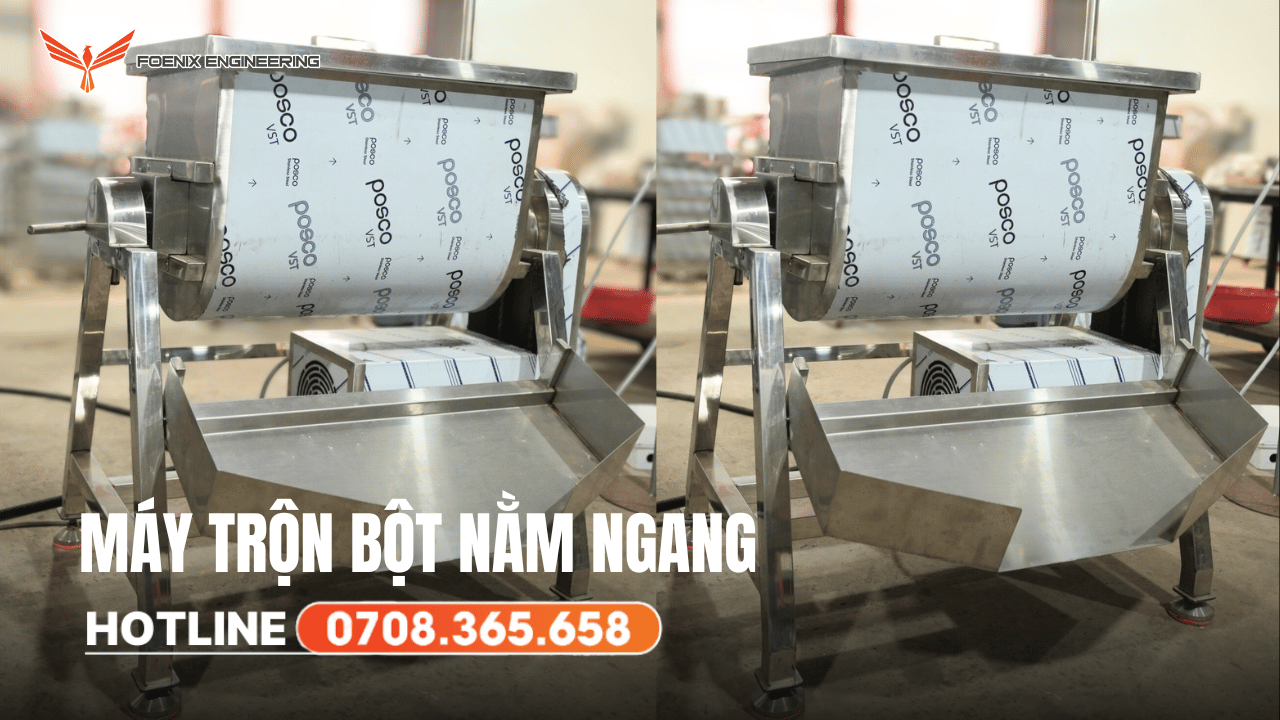Đặc điểm nổi bật máy trộn bột nằm ngang