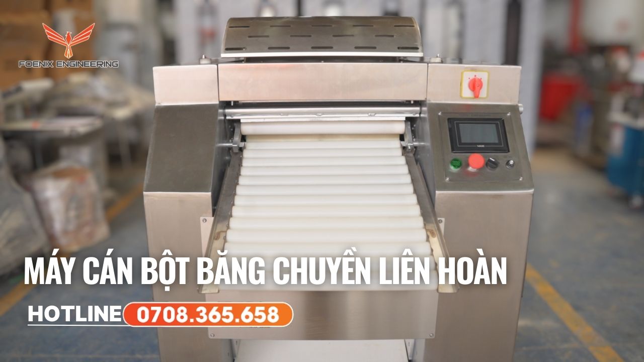 Chức năng của máy cán bột băng chuyền liên hoàn