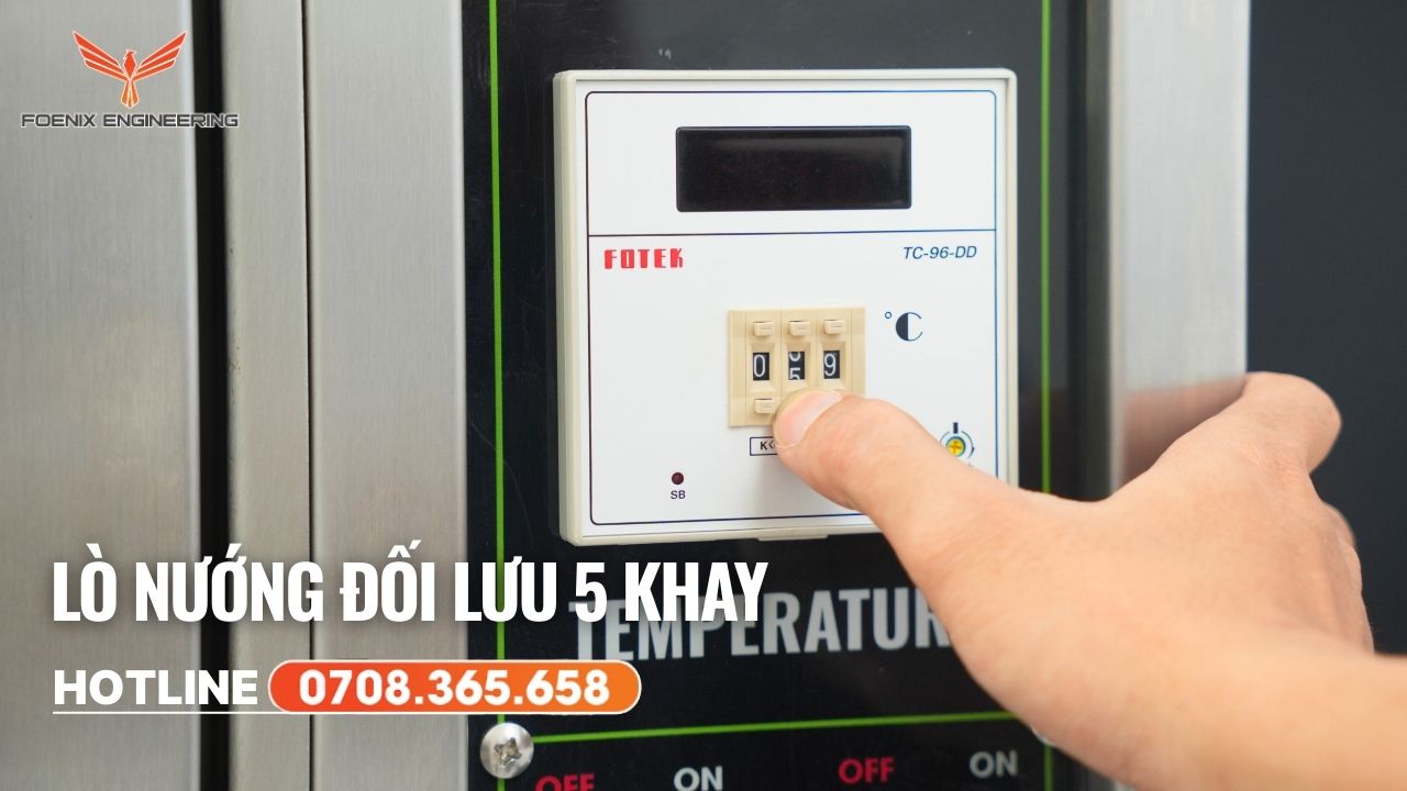Lò đối lưu 5 khay dễ sử dụng