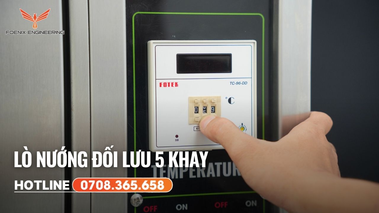 Lò đối lưu 5 khay dễ sử dụng