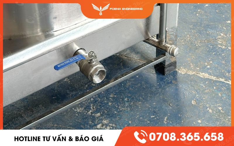 van xả nồi nấu phở tiện lợi
