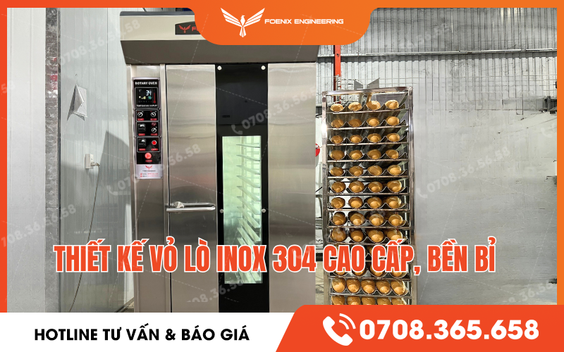 Đặc điểm nổi bật của lò nướng 16 khay Foenix Engineering