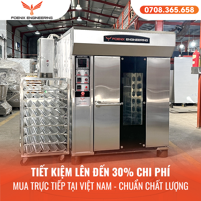 Mua dây chuyền làm bánh mì từ Việt Nam tiết kiệm 30% chi phí